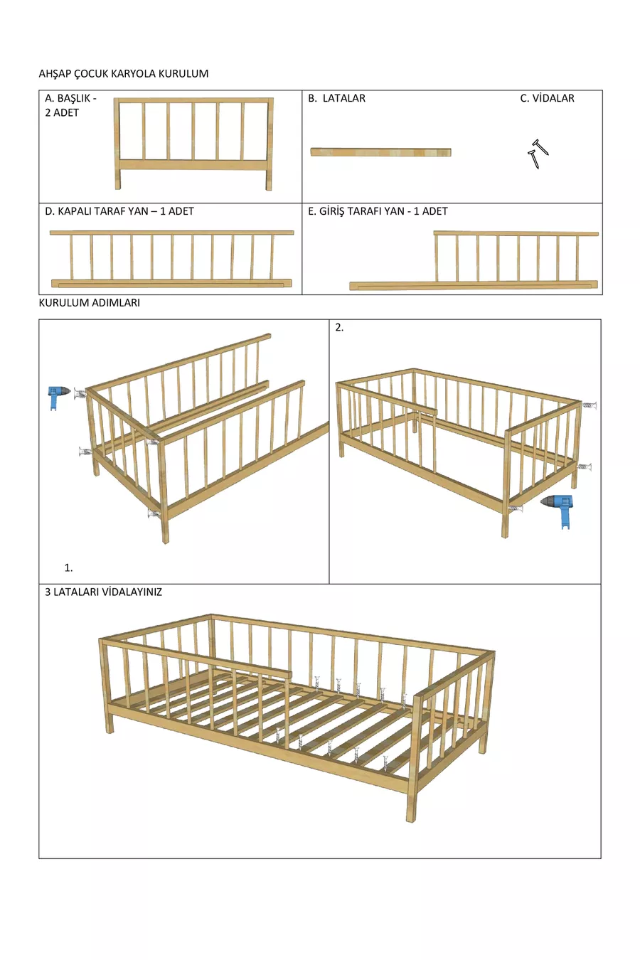 Letto per bambini rotondo in legno massiccio naturale con doghe, con piedi, dimensioni cm X cm