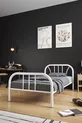 Royal Metal Einzelbett Weiß Schmiedeeisen Bett