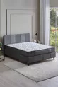 Wool Sense Bettgestell mit Matratze und Kopfteil 3-teiliges Set - Dunkelgrau