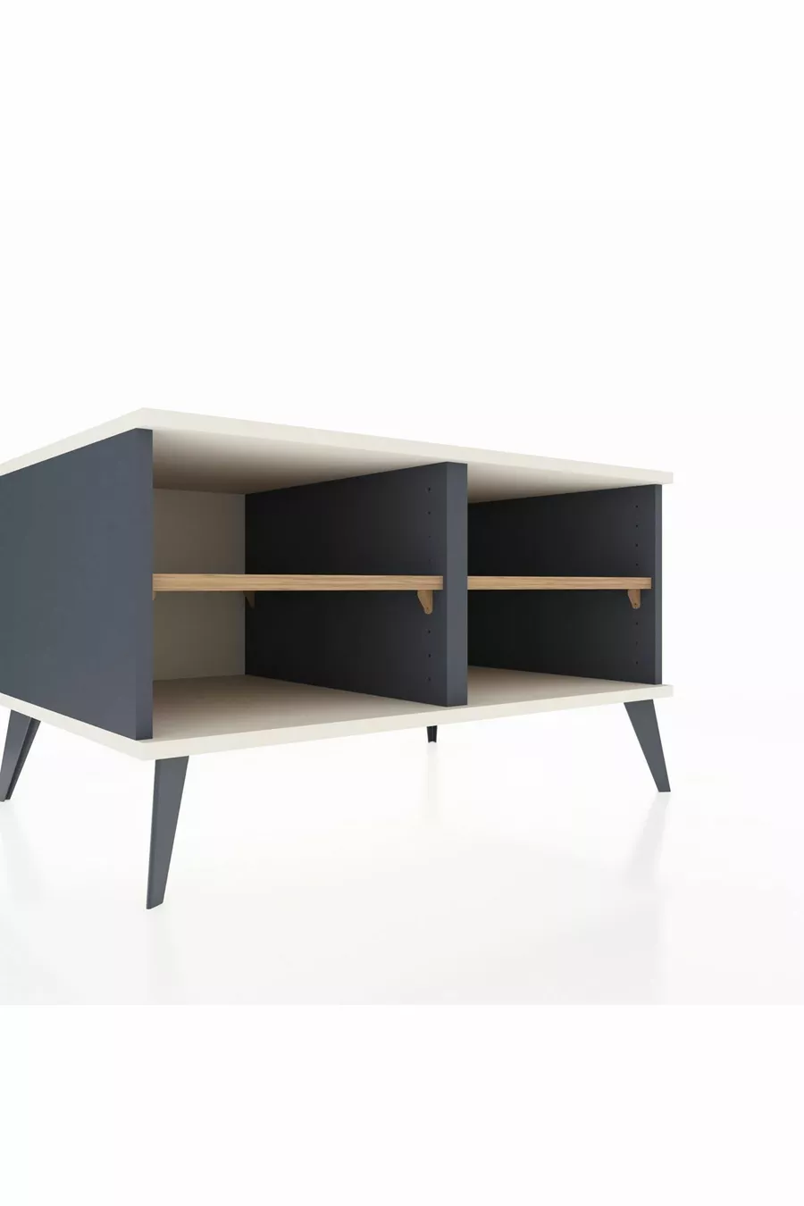 Kronos Kast 2 Planken Antraciet-Leisteen/Den