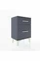 Arges Commode 2 Drawer Anthracite-Anthracite