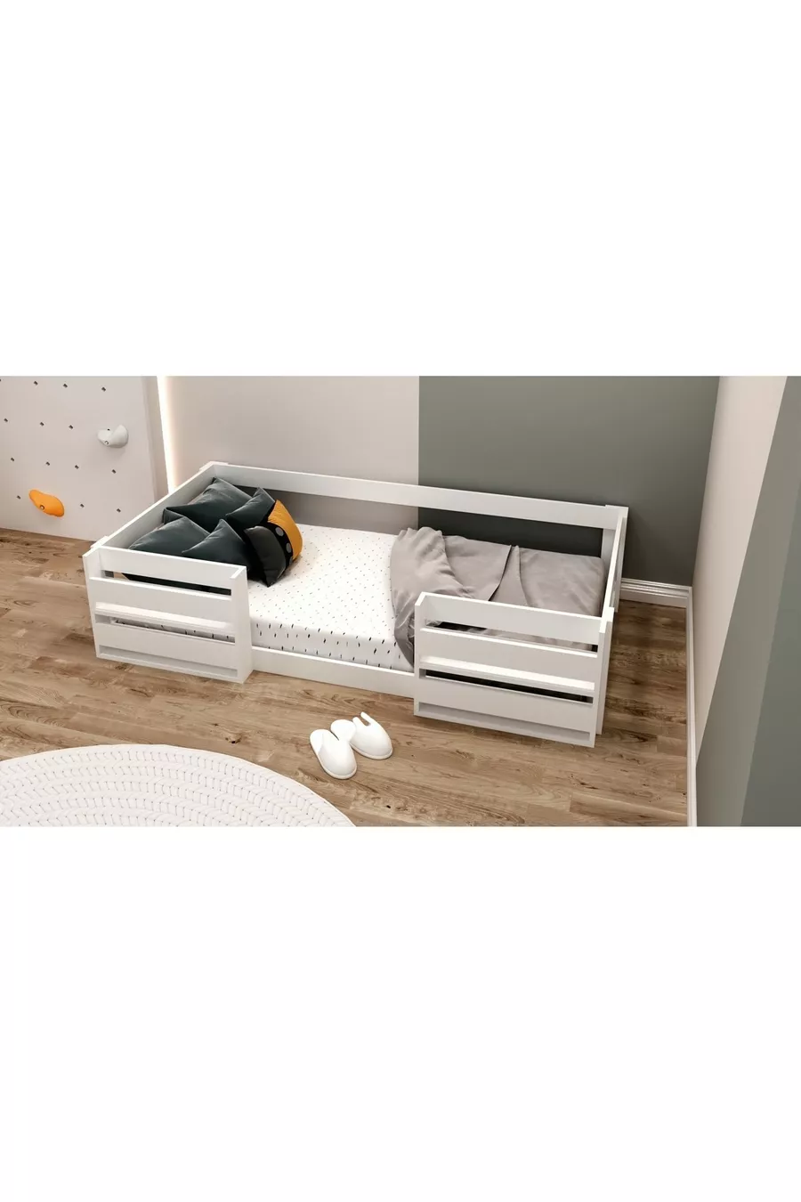 Vega Montessori MDF Boekenkast Bed Wit Geschikt voor Matras M