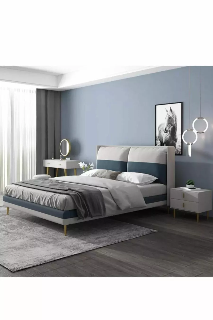 Letto per bambini camera giovane Lara in misura (MATERASSO INCLUSO)