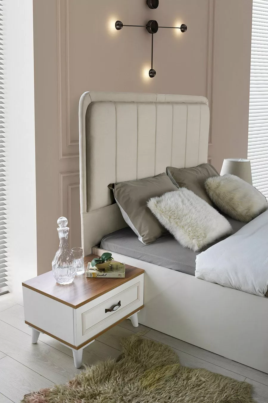 Camera da letto Çınar in MDF con 5 ante
