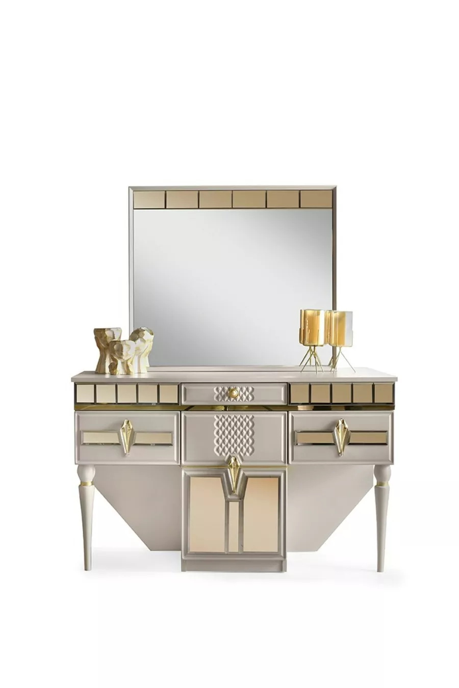 Chambre à coucher Marsilya en MDF avec sommier et banc