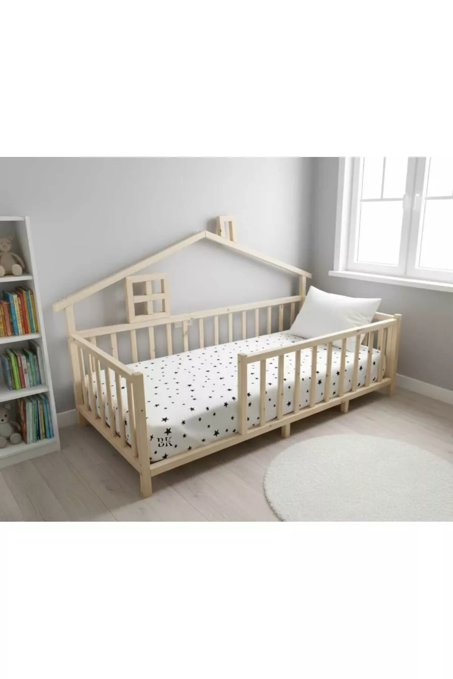 Lit pour bébé et enfant Happy Doğal Çam Montessori