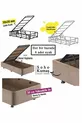 W. Cotton Cm Double Bed Mattress Base Headboard Set - Fabric Base, Headboard, and Bed Set