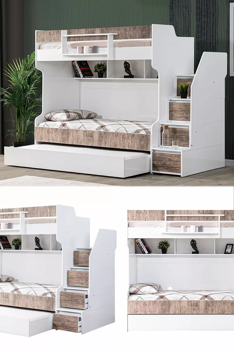 Bunk Bed, Brave Little Bunk Bed - Walnut