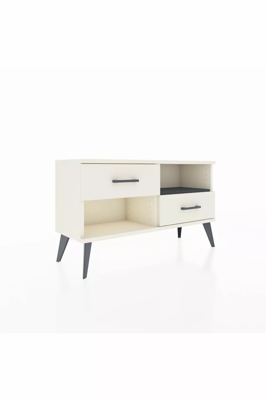 Arges Dressoir Enkelplank 2 Lade Aytaşı-Antraciet/Aytaşı