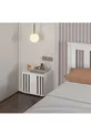 Бял MDF шкаф за стена