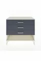 Commode Hyperion 3 tiroirs Pierre de lune-Anthracite