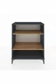 Commode Hyperion 2 étagères Anthracite-Pin
