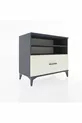 Hyperion Dressoir 2 Planken 1 Lade Antraciet-Leisteen