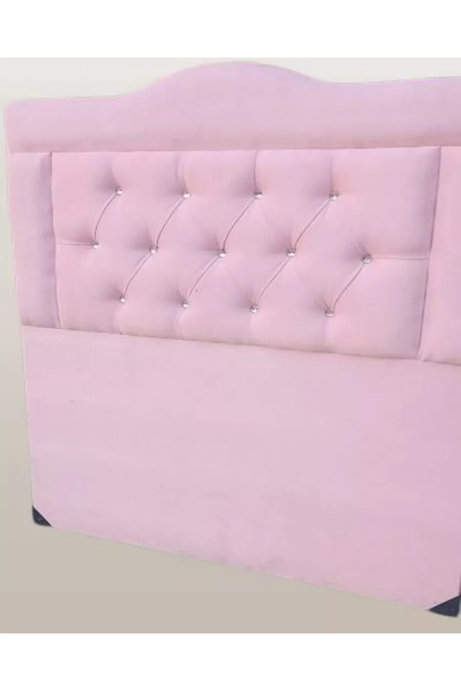 Titre DK Tissu en duvet de poulain pour une personne Couleur rose poudré Fait main