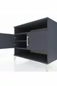 Commode Kronos 3 étagères 2 portes Anthracite-Anthracite