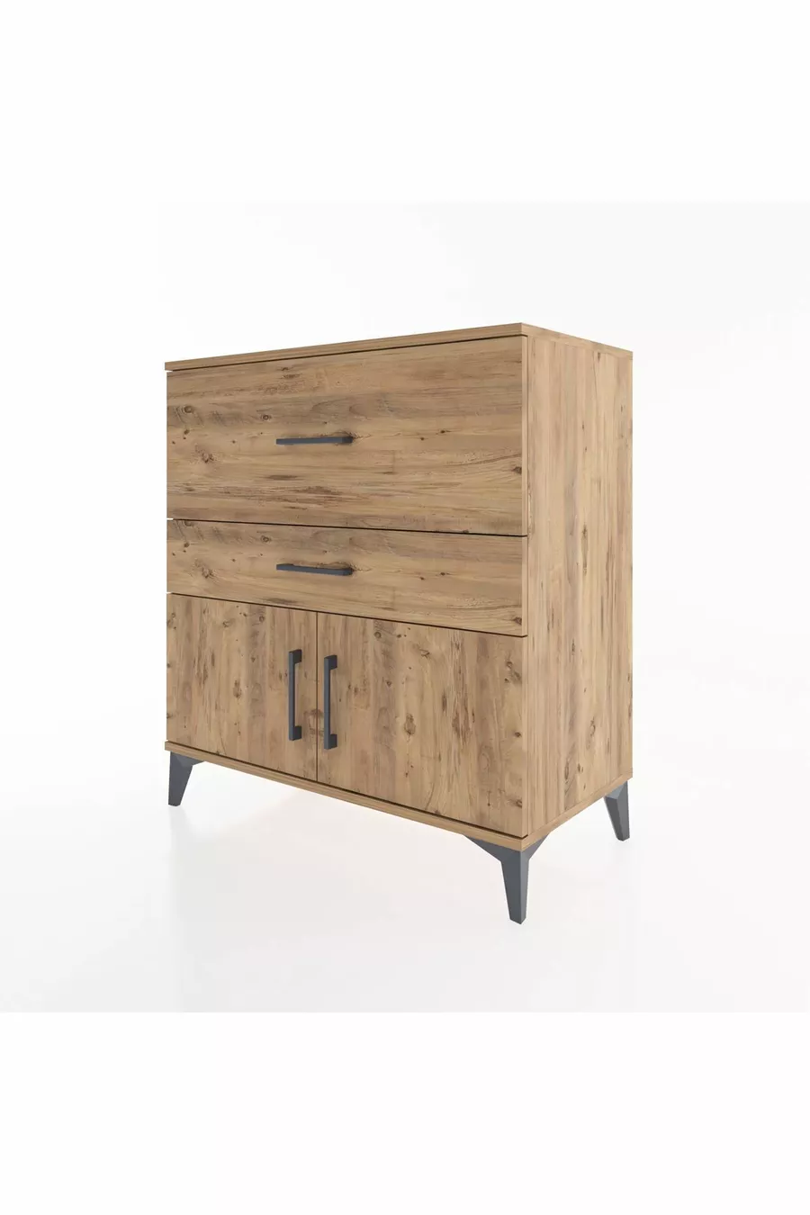 Commode Hyperion 2 tiroirs 2 portes Pin-Pin