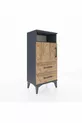 Arges Commode 2 Planken 2 Lades Met 1 Deur Antraciet-Scandinavisch