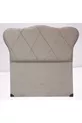 Testata Modello ALC GONDOL Cm Capitonné Baby Face Tessuto Rivestimento Crema Fatta a Mano
