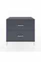 Commode Hyperion 2 tiroirs Anthracite-Anthracite