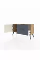 Commode Arges avec une étagère, un tiroir et une porte, Pins-Patine/Anthracite