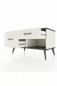 Commode Hyperion 2 Tiroirs Pierre de Lune-Anthracite/Pierre de Lune