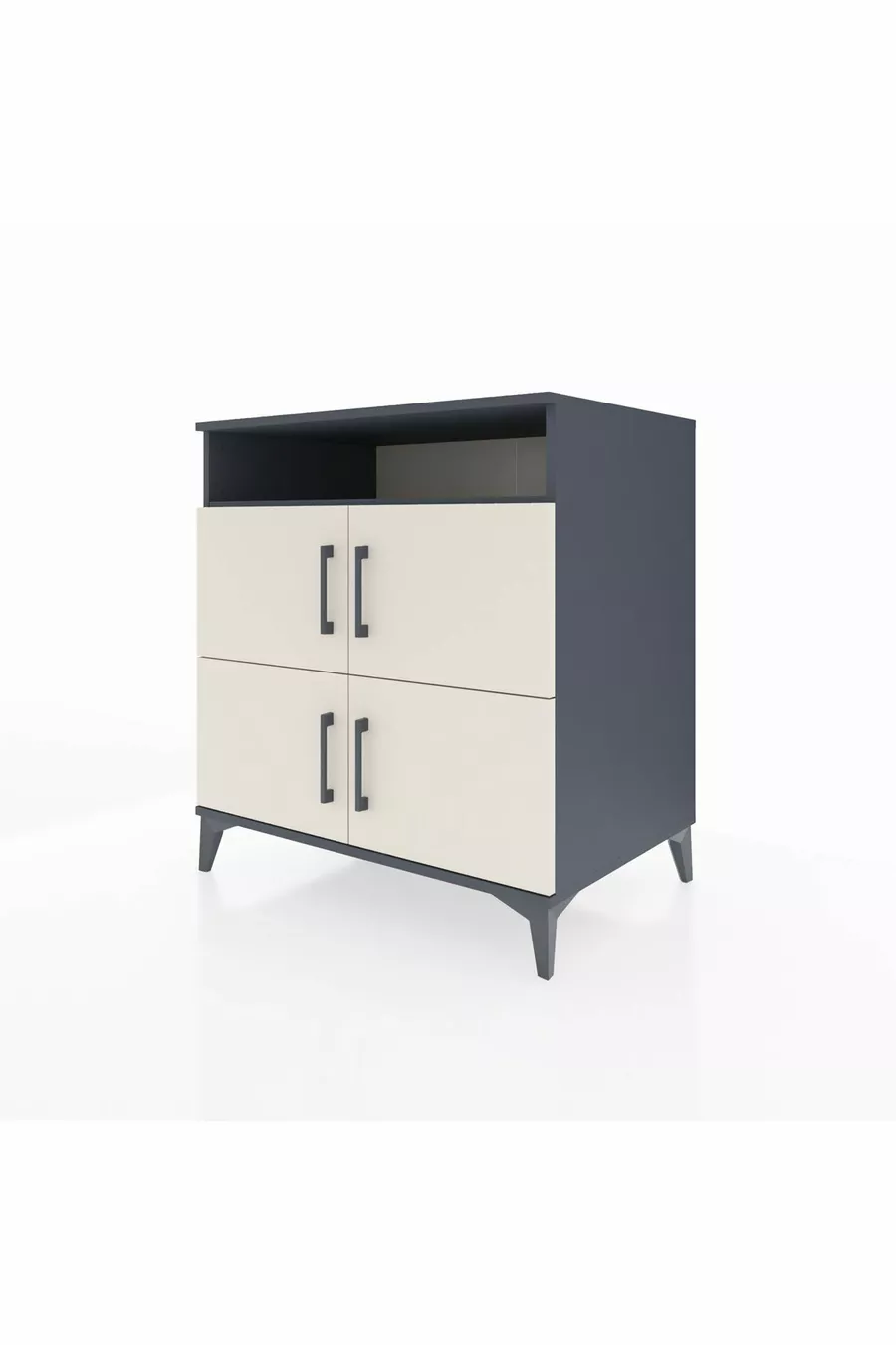 Kronos Dresser 4 Shelves 4 Doors Anthracite-Sandstone