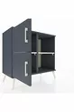 Hyperion Dressoir 2 Planken 2 Deuren Antraciet-Antraciet/Marmergrijs