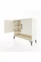 Commode Arges 2 étagères 2 portes Pierre de lune-Pierres de lune