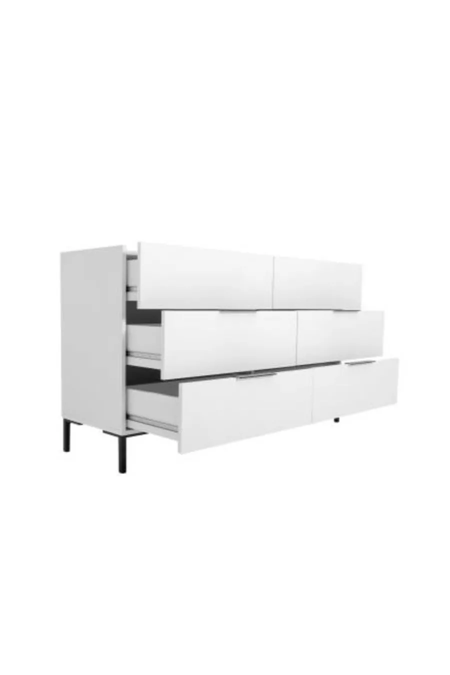 Oryana 6 Schubladenkommode-Matt Seeblanco cm