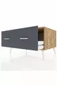 Commode Kronos 2 tiroirs Pin-Pin/Anthracite