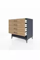 Commode Kronos 4 tiroirs Anthracite-Pin