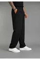Pantalon large pour homme, coupe baggy, flexible et fluide, avec détails plissés