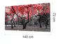 Peinture sur verre méga des arbres d'automne