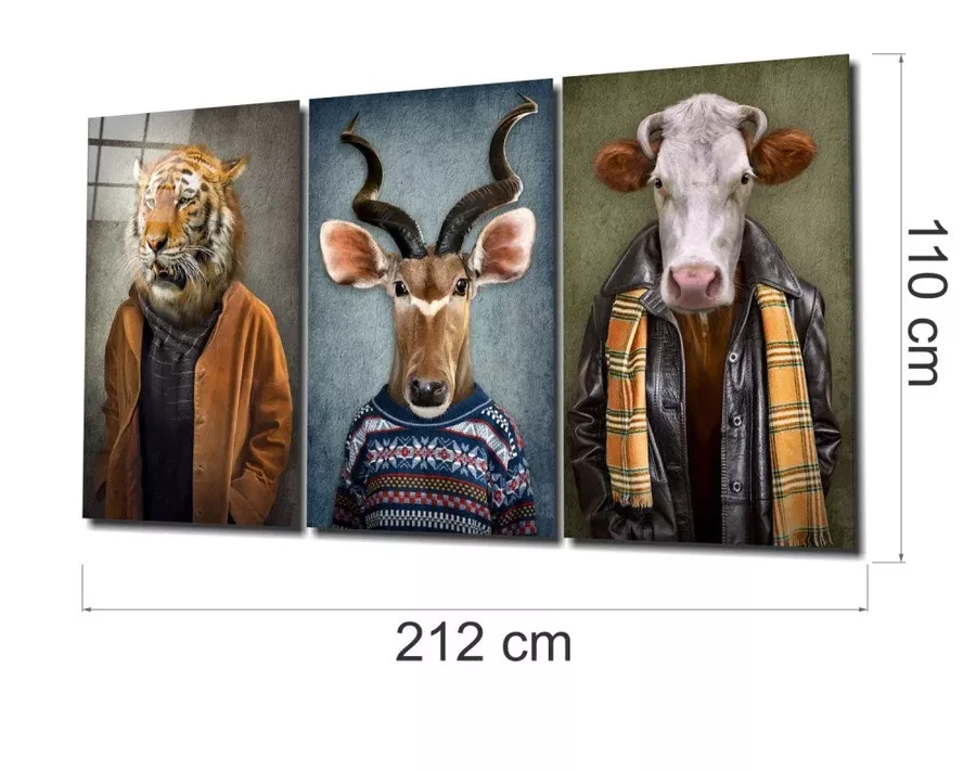 Peinture Méga Verre Tête d'Animal