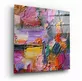 Peinture abstraite sur verre