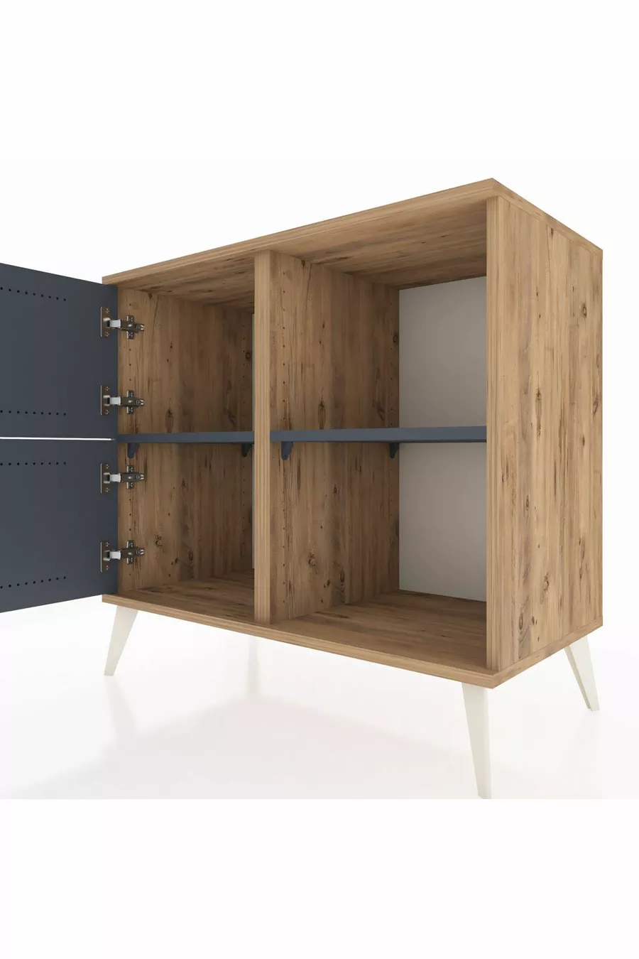 Hyperion Dresser 2-Shelf 2-Door Pine-Anthracite