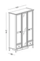 Orion Kinderzimmer (3-türiger Schrank + * Montessori + Kommode)