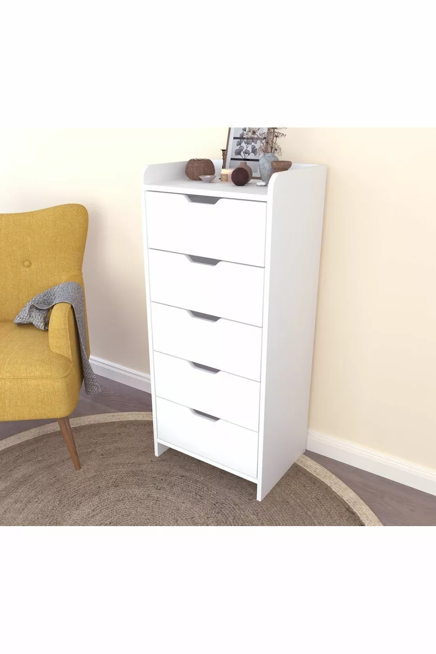 LODOS 5 LADEN WIT DRESSOIR