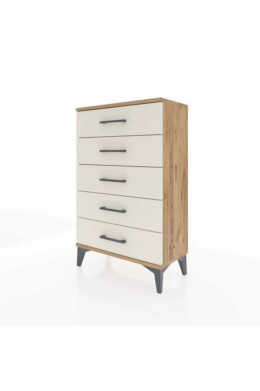 Silva Commode 5 Tiroirs Pin-Achat | Élégant et Pratique