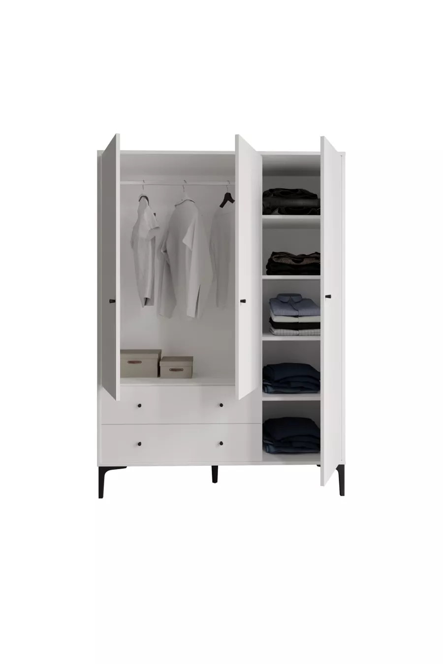 CHAMBRE JEUNE FOCUS LIFE BLANCHE (%MDF)