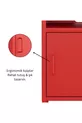 Pera Commode Étagère Ouverte, 5 x x cm - 9 Options de Couleurs Disponibles