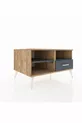 Commode Kronos 2 étagères 1 tiroir Pin-Anthracite