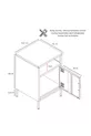 Pera Commode Étagère Ouverte, 5 x x cm - 9 Options de Couleurs Disponibles