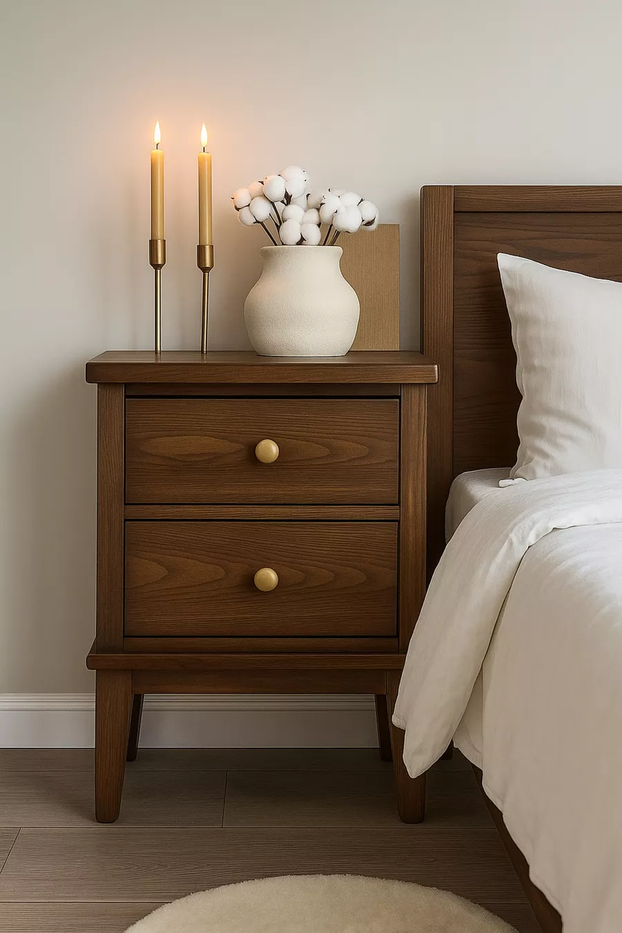 Solid Nightstand 100% Handmade