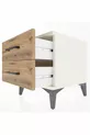 Commode Hyperion 2 tiroirs Pierre de lune-Pin