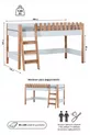 Maison Montessori en bois My House Lit Cabane X Rose