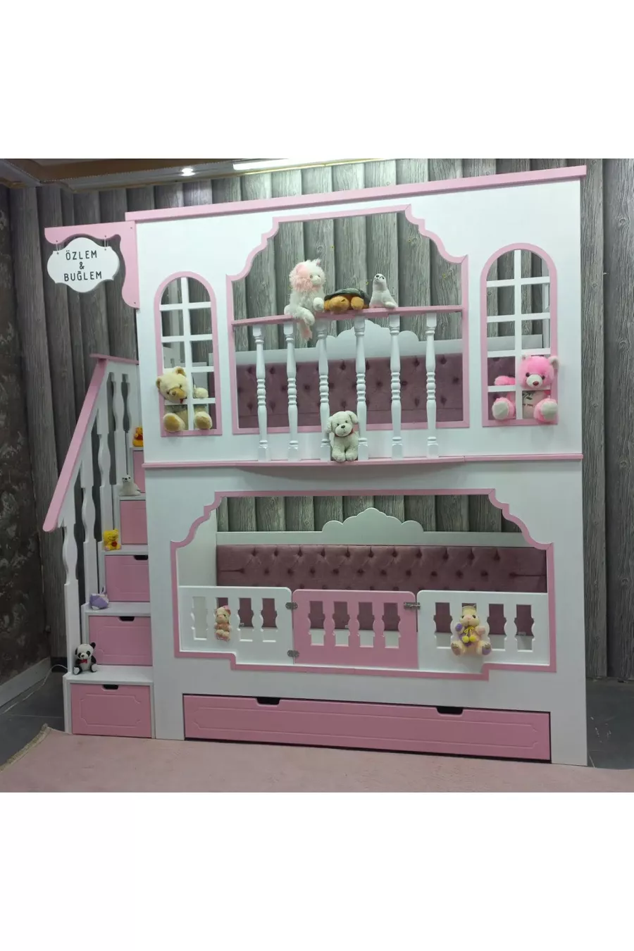 Princess Bunk Bed with Balcony