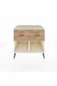 Commode Kronos 2 tiroirs Pierre de lune/Pin