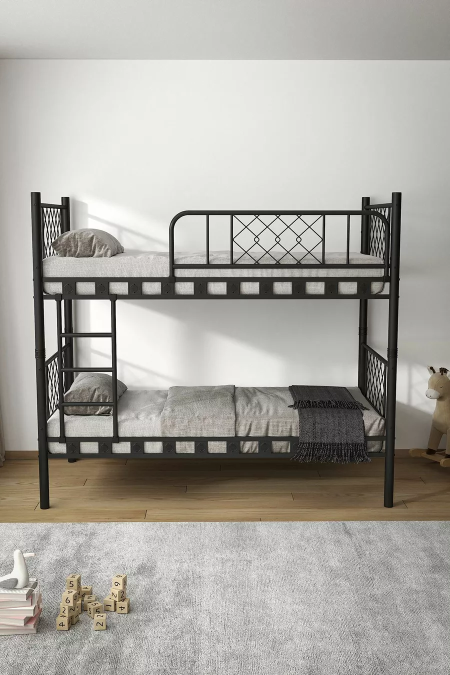 Chambre d'enfant Metis Lit superposé et cadre de lit en métal