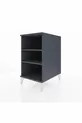 Kronos Nightstand 2-Shelf Anthracite-Anthracite